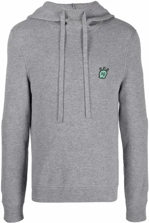 Zadig & Voltaire Logo-plaque merino hoodie