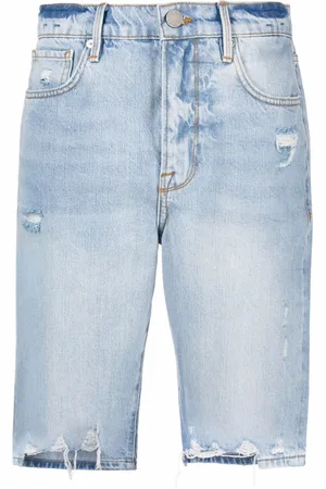 Frame Knee-length denim shorts