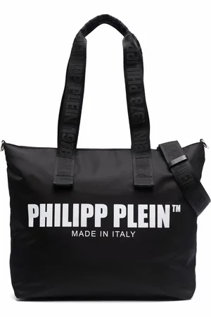 Philipp Plein Logo-print large cotton tote bag
