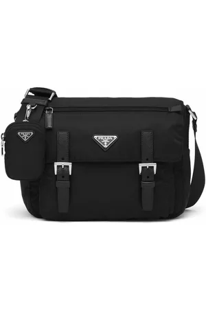 Prada Re-Nylon triangle logo-plaque shoulder bag