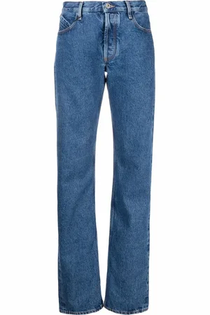 The Attico High-rise straight-leg jeans