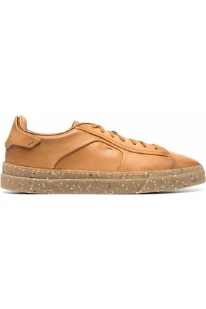 santoni Lace-up leather sneakers