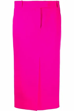 The Attico Slit-detail pencil skirt
