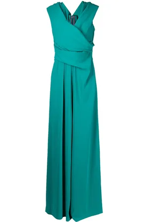 TALBOT RUNHOF Detachable-train draped jumpsuit