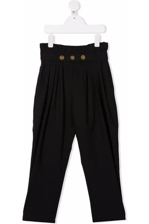 Balmain Pleat-detail belted trousers