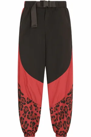 Dolce & Gabbana Panelled leopard-print trousers