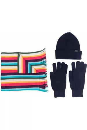 Paul Smith Stripe-print beanie set