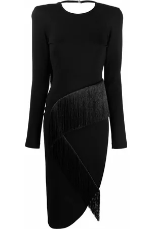 The Attico Panelled long-sleeved midi dress