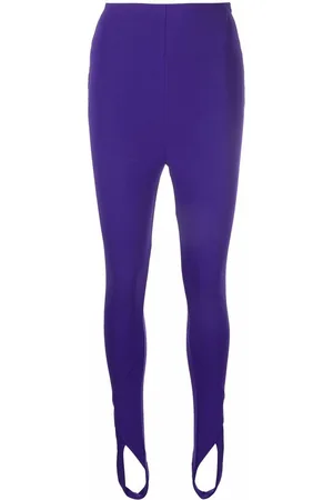 The Attico High-waisted stirrup leggings