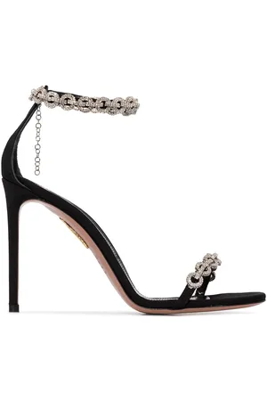 Aquazzura Love Link 105mm crystal-embellished sandals