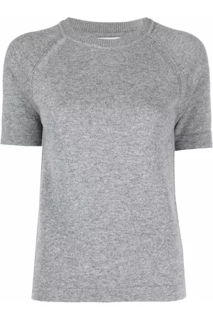 Barrie Short-sleeved cashmere top