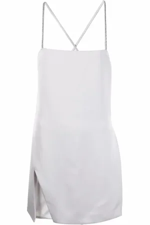 The Attico Fujiko crystal-strap mini dress