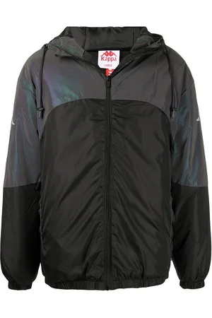 Kappa Panelled hooded lightweight jacket