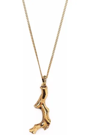 Alexander McQueen Coral-pendant chain necklace