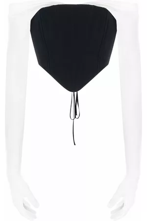 MANURI Gigi lace-up corset top