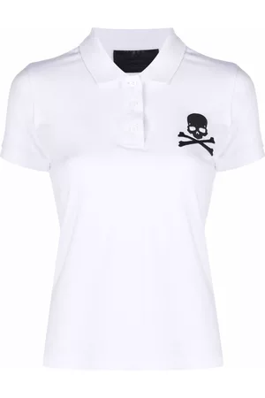 Philipp Plein Skull-patch polo shirt