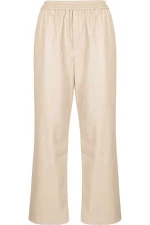 GOEN.J Faux-leather straight trousers