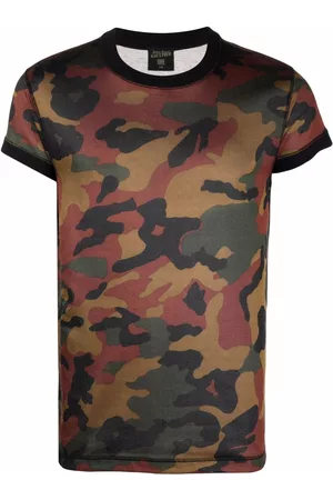 Jean Paul Gaultier Men Short Sleeve - 2000s camouflage T-shirt