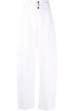 Serafini Wide-leg high-waisted trousers