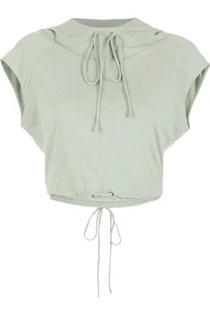 Gloria Coelho Cropped hooded top