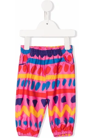 Stella McCartney Geometric-print sustainable cotton trousers