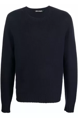 Palm Angels Intarsia-knit logo long-sleeve jumper
