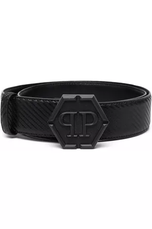 Philipp Plein Hexagon-logo buckle belt