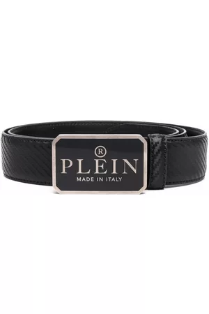 Philipp Plein Logo-plaque textured belt