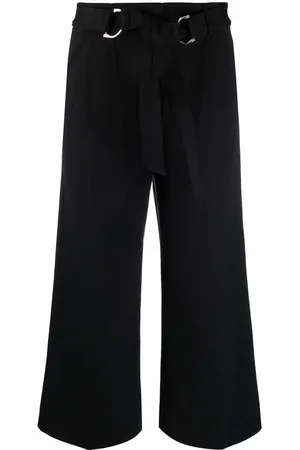 Ralph Lauren Belted wide-leg cropped trousers