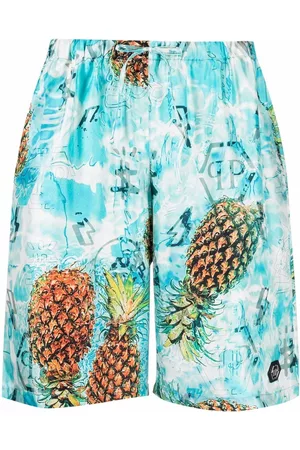 Philipp Plein Pineapple print lounge shorts