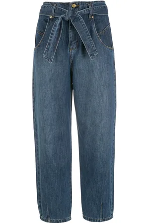 AMAPÔ Paperbag straight leg jeans
