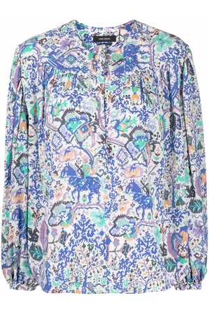Isabel Marant Brunille abstract-print blouse