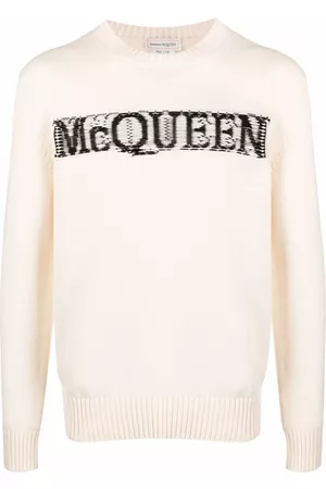 Alexander McQueen Intarsia-knit logo sweater
