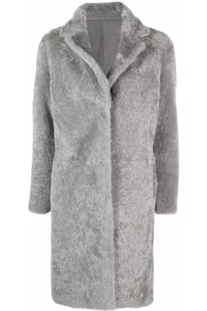 LISKA Single-breasted shearling coat