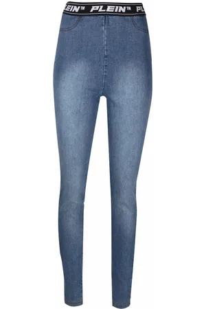 Philipp Plein Logo-waistband leggings
