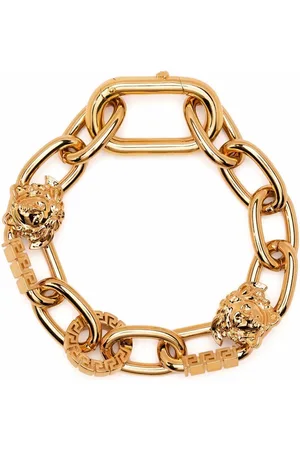 VERSACE Logo chain-link bracelet