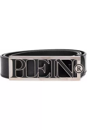 Philipp Plein Logo-plaque leather belt
