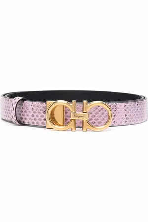 Salvatore Ferragamo Gancini textured belt