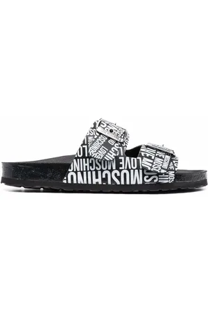 Moschino Logo-print buckle-fastening sandals
