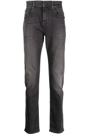 7 For All Mankind Skinny-cut washed jeans