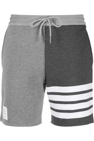 Thom Browne Panelled 4-Bar cotton shorts