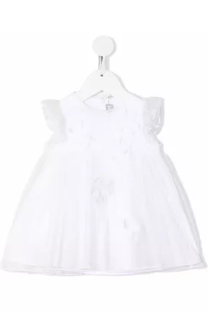 Il gufo Ruffle-sleeve floral dress