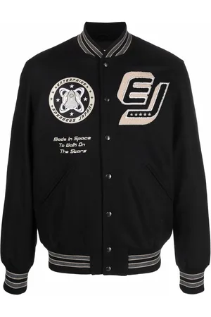 ENTERPRISE JAPAN Varsity patch-detail bomber jacket