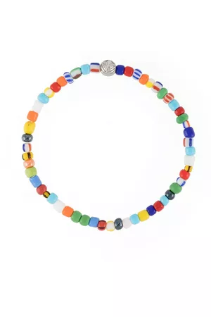 Nialaya Men Bracelets - Glass beaded bracelet