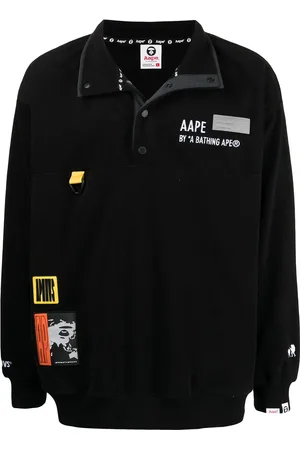 A Bathing Ape Multiple patches fleece sweatshirt