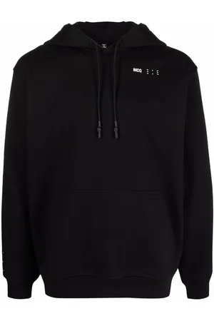 MCQ Logo-embroidered cotton hoodie