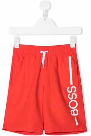 HUGO BOSS Logo-print swim shorts