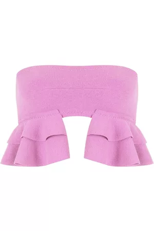 CLUBE BOSSA Turbe ruffle-embellished bandeau bikini top