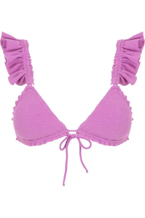 CLUBE BOSSA Laven ruffle-embellished bikini top