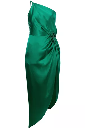 Michelle Mason Knot-detail one-shoulder dress